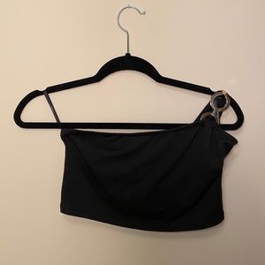 Old shoulder crop top